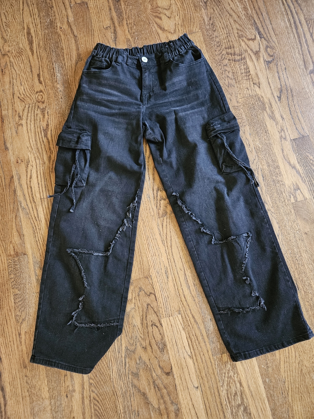 VIP Black Womens Cargo Jeans